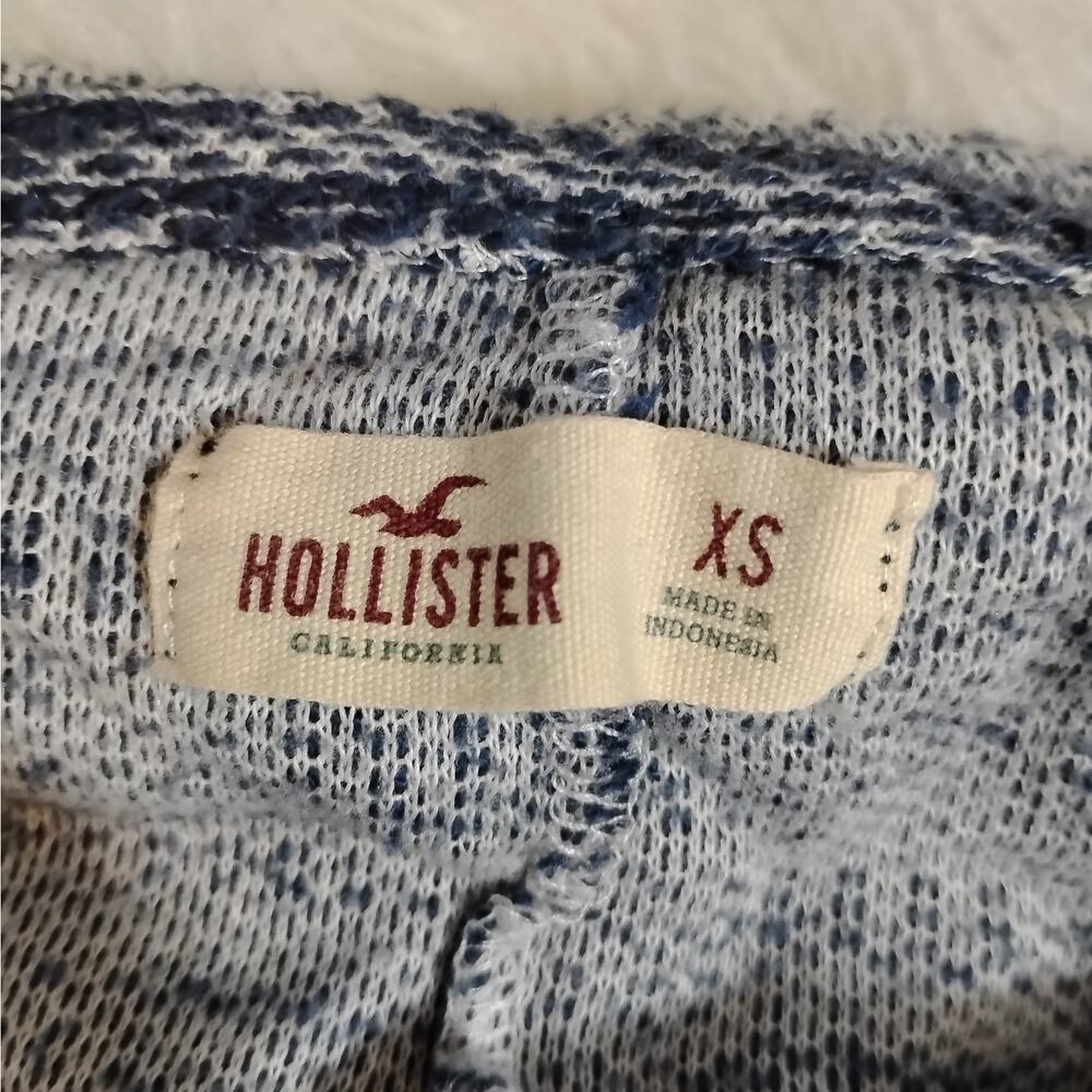 Hollister Women XS Open Front Hooded Cardigan Blue Casual - Picture 5 of 7